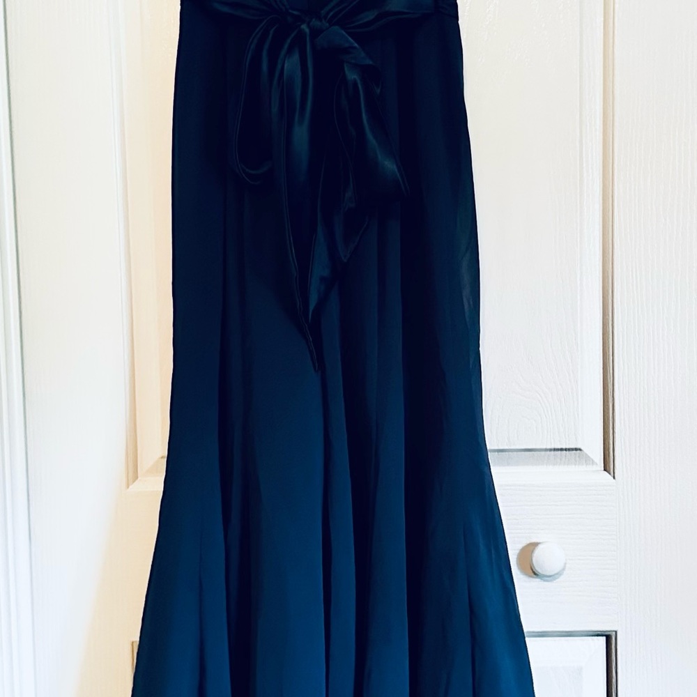 David’s bridal Navy Blue Sleeveless Evening Wear - Picture 4 of 6